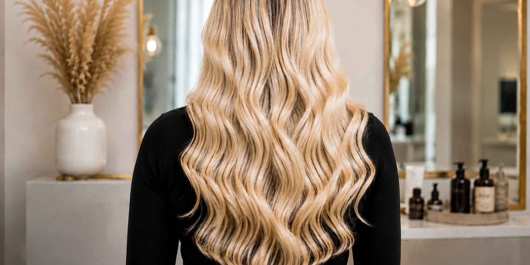 Hair after extension installation