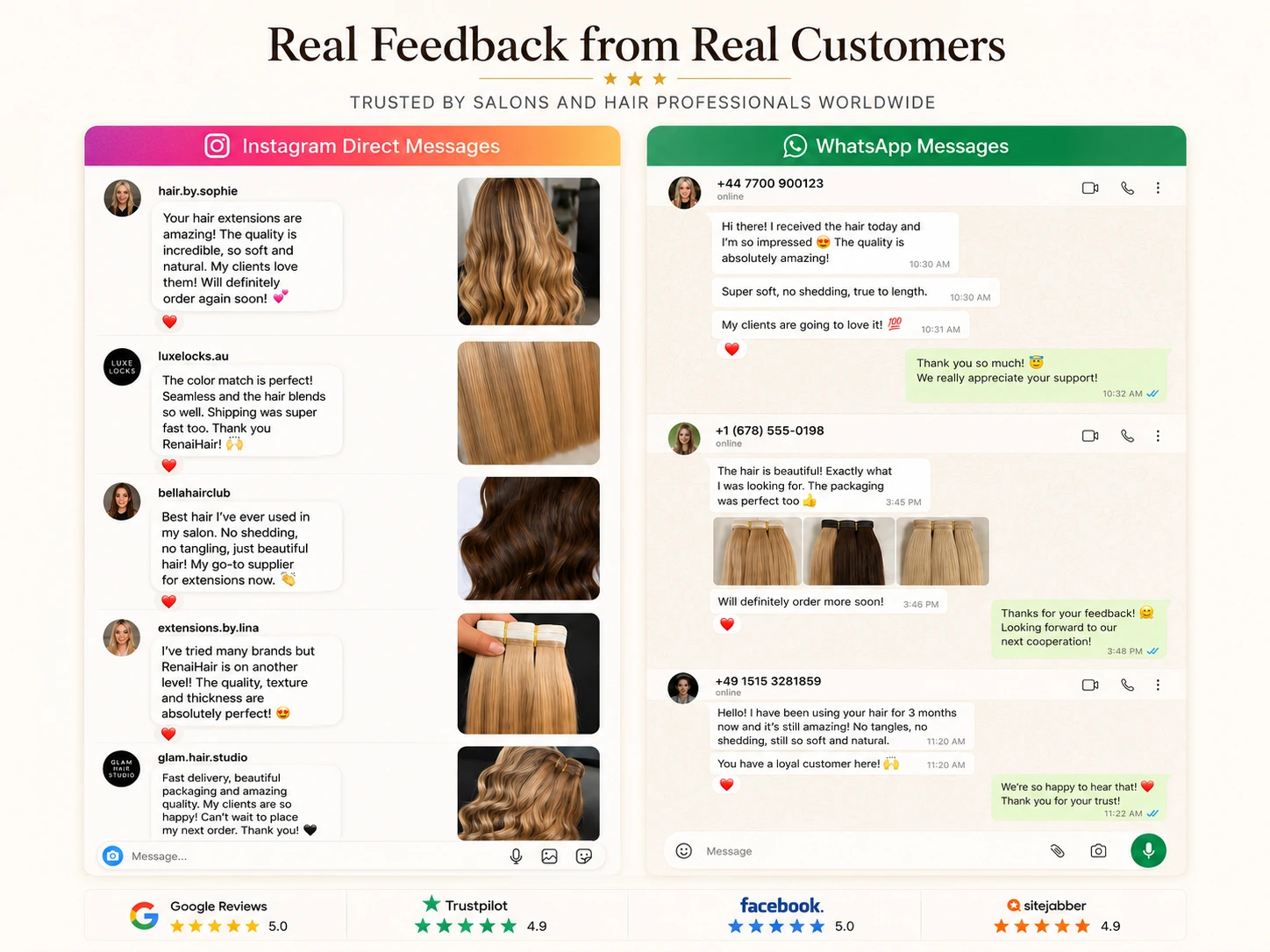 Real buyer feedback from salons and hair professionals